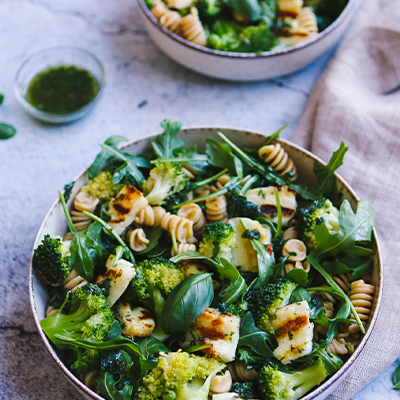 Zonnebloempitten pasta salade