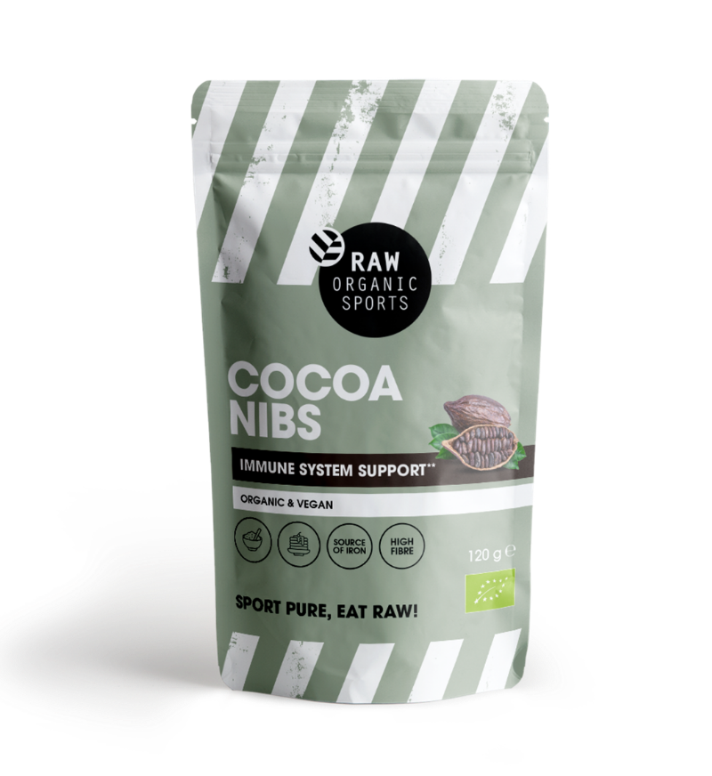 RAW Organic Sports Cacao nibs